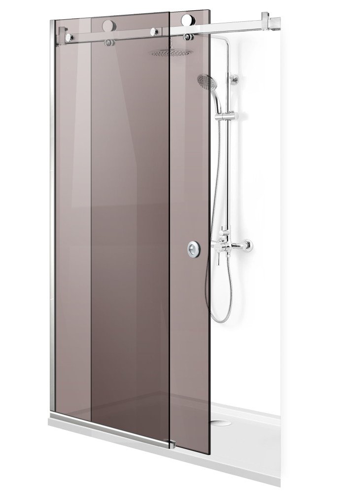 PARAVAN DUS GLISANT BRONZ FULL INOX