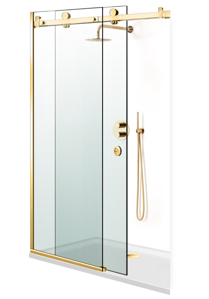 PARAVAN DUS GLISANT FLOAT FULL INOX AURIU
