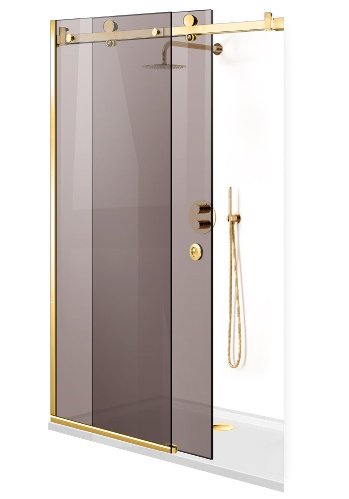 PARAVAN DUS GLISANT BRONZ FULL INOX AURIU