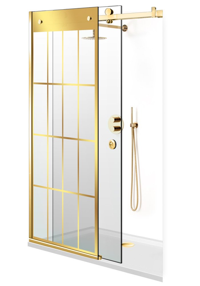 PARAVAN DUS GLISANT FLOAT FULL INOX AURIU