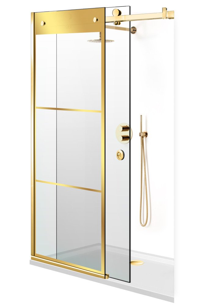 PARAVAN DUS CU USA GLISANTA FLOAT FULL INOX AURIU