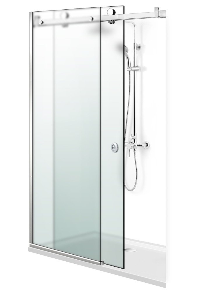 PARAVAN DUS GLISANT MAT FULL INOX