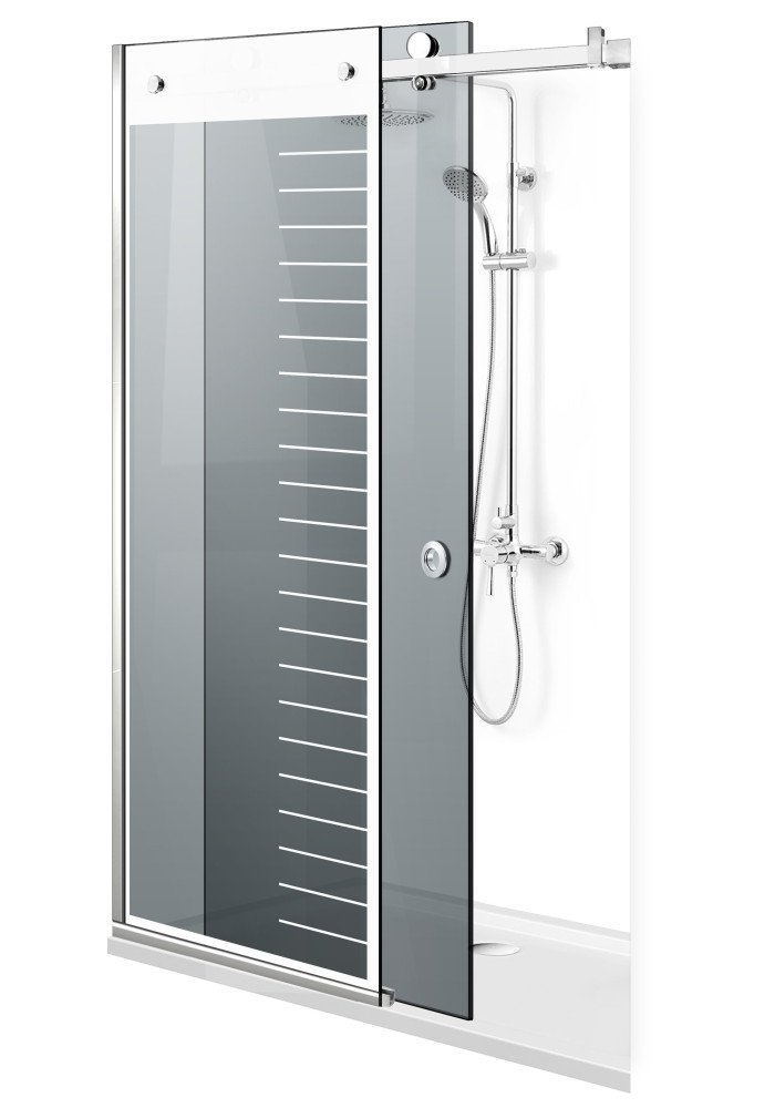PARAVAN DUS GRI FULL INOX
