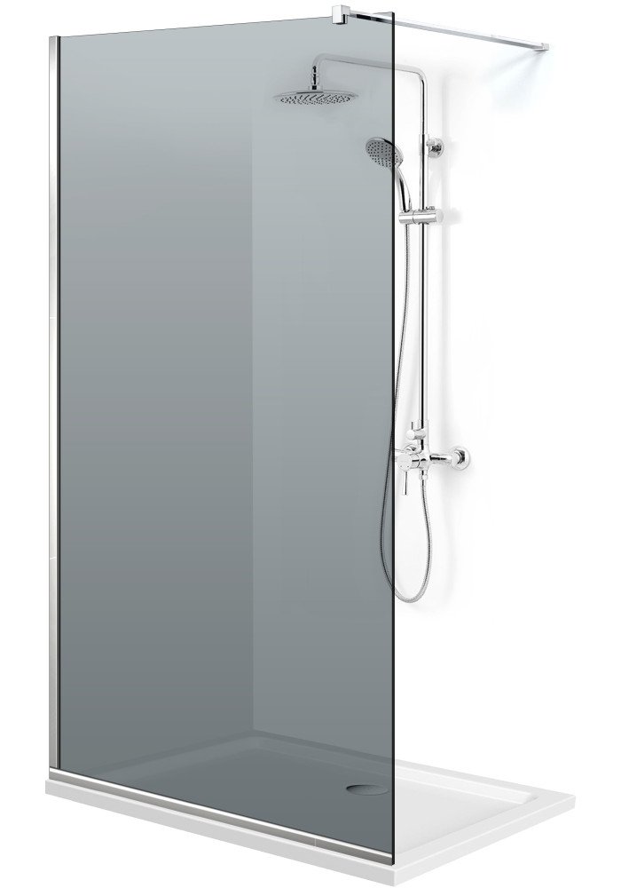 PARAVAN DUS GRI FULL INOX