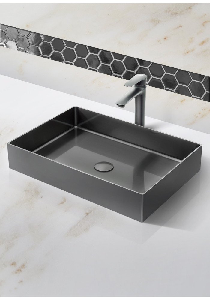 Lavoara inox negru gun metal