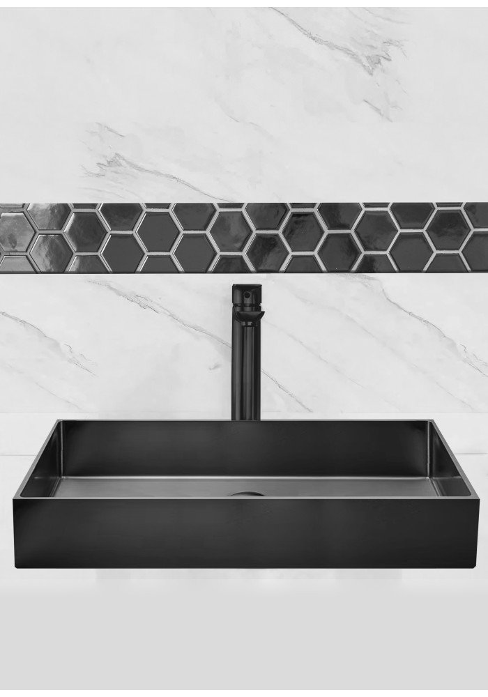 Lavoara inox negru gun metal