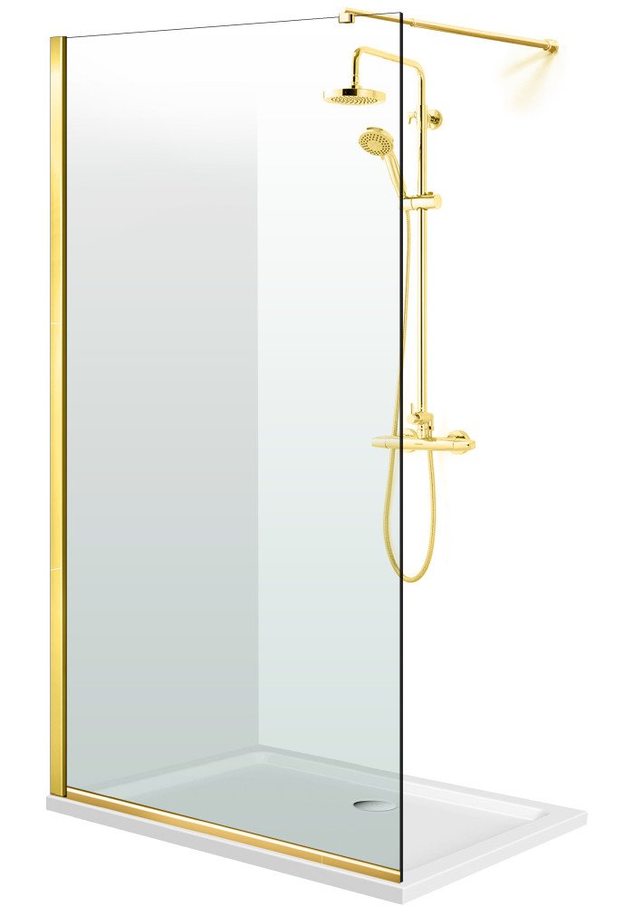 PARAVAN DUS FLOAT FULL INOX AURIU