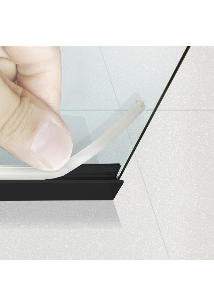 PARAVAN DUS FLOAT NEGRU PROFIL