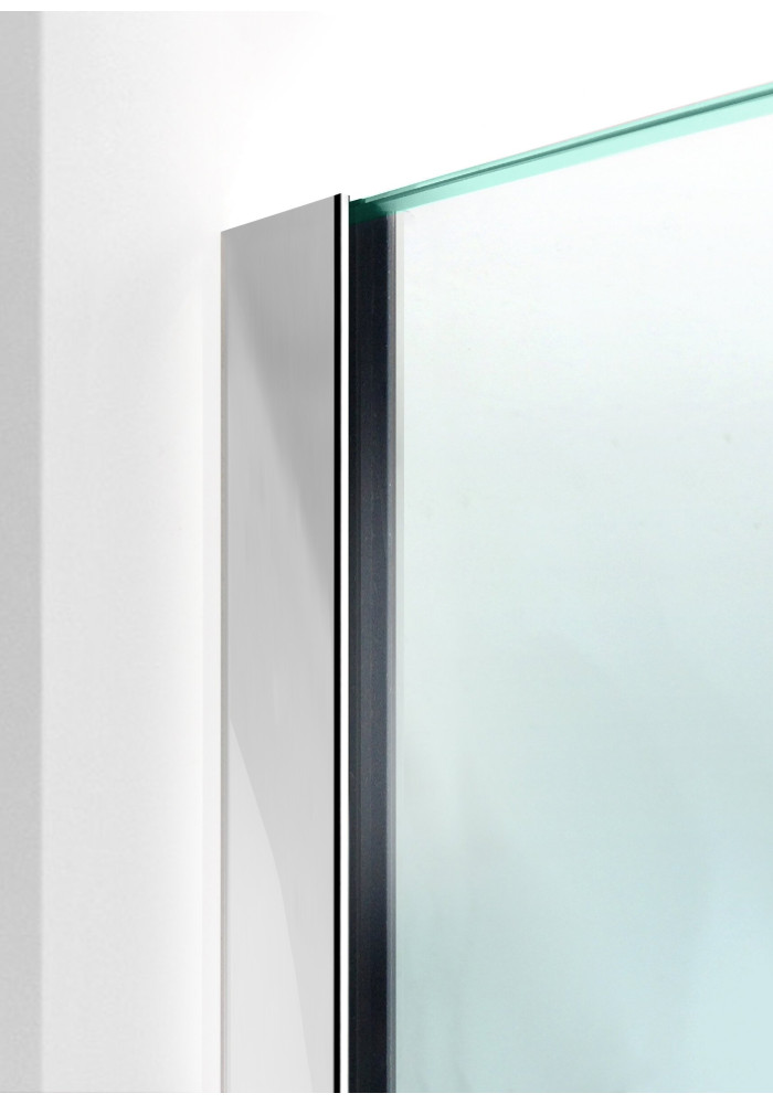 PARAVAN DUS FLOAT FULL INOX PROFIL