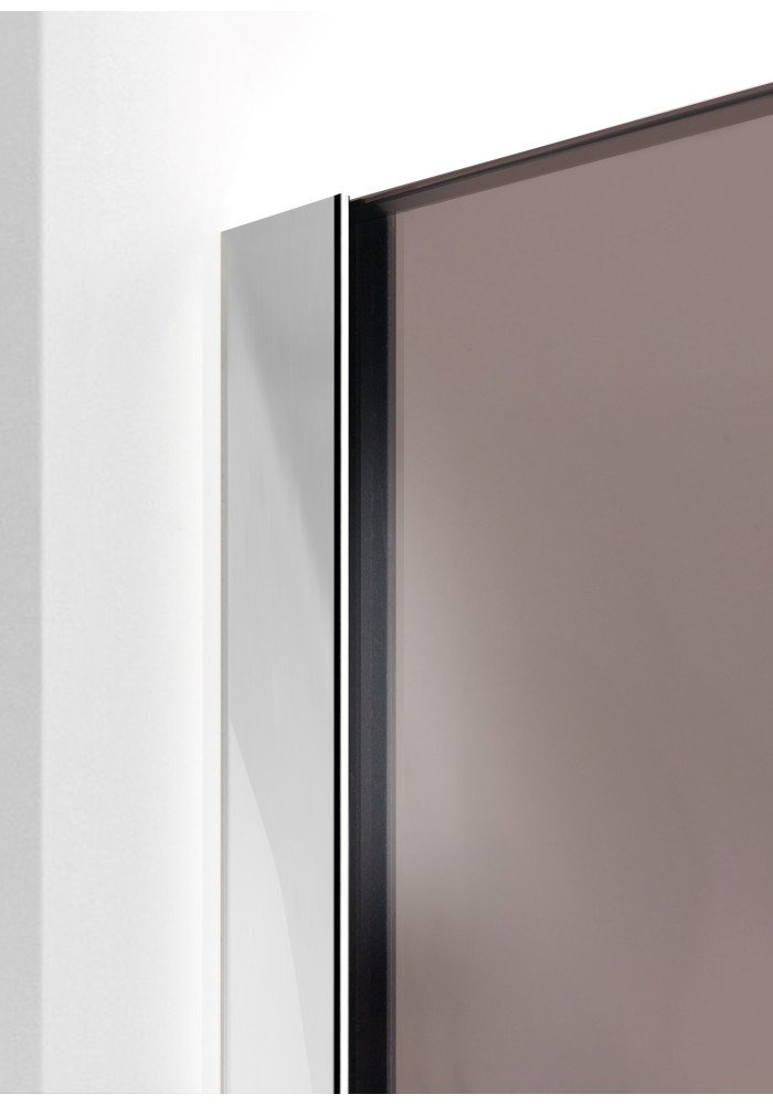 PARAVAN DUS BRONZ FULL INOX PROFIL