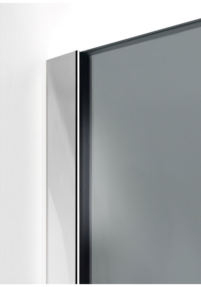 PARAVAN DUS GRI FULL INOX PROFIL