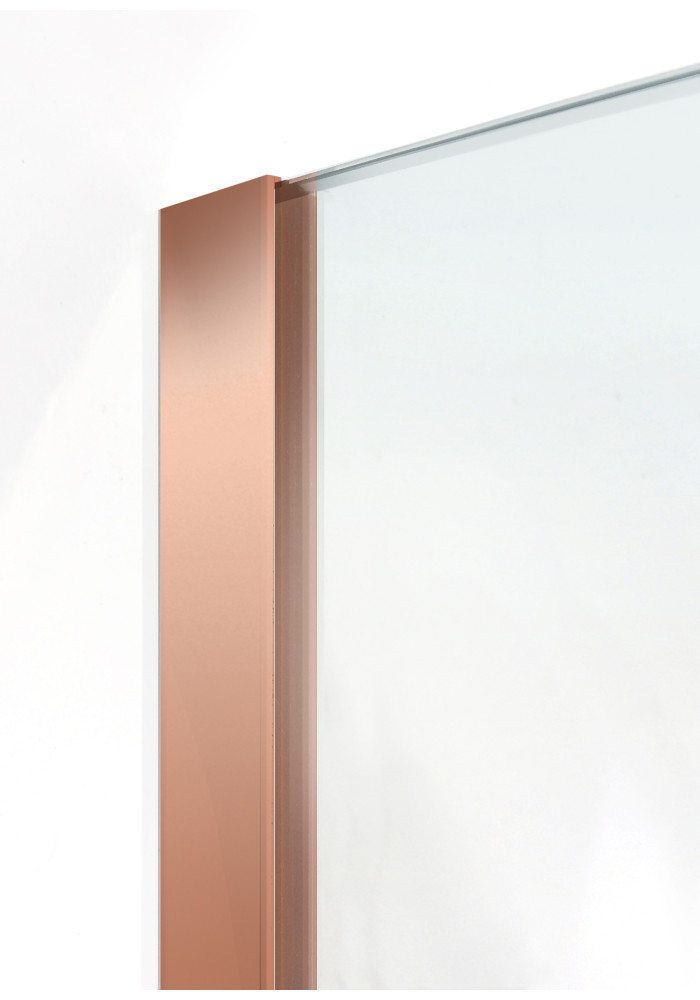 PARAVAN DUS FLOAT FULL INOX COPPER PROFIL