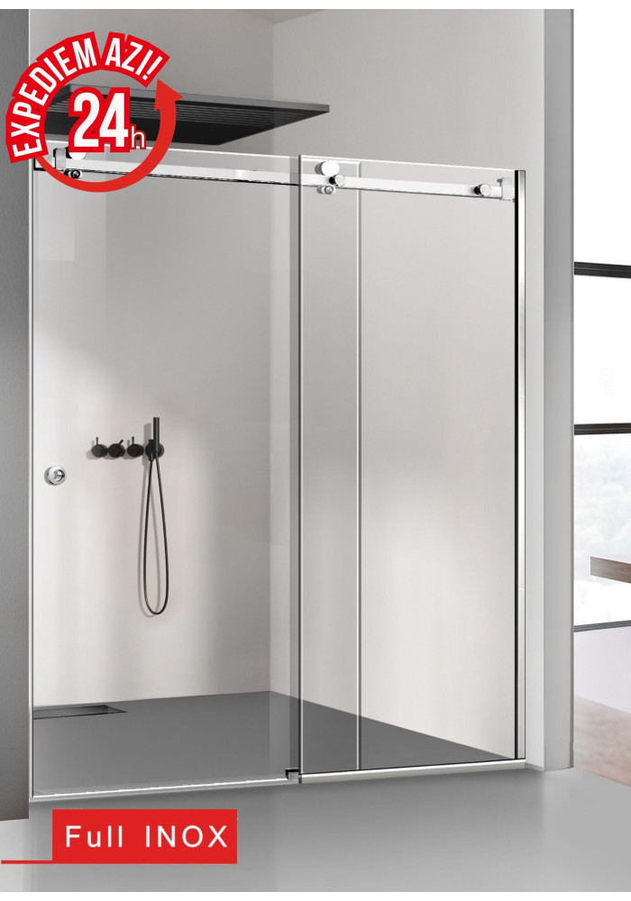 PARAVAN DUS GLISANT FLOAT FULL INOX
