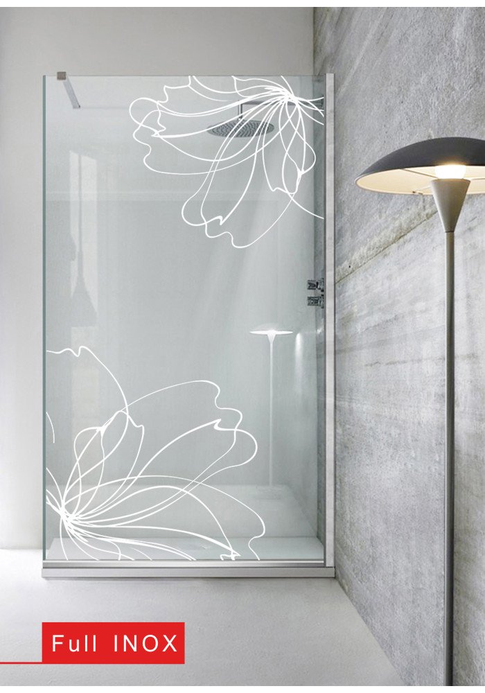 Paravan dus, perete de dus WALK IN FLORAL ART