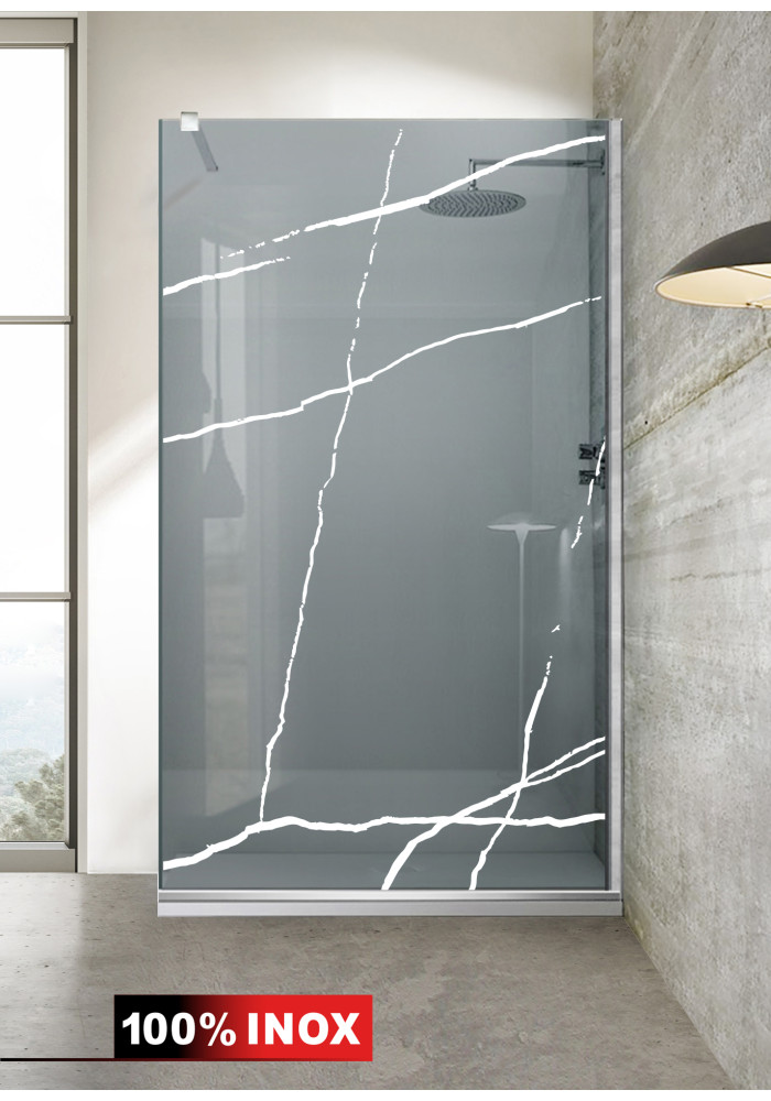 PARAVAN DUS GRI FULL INOX