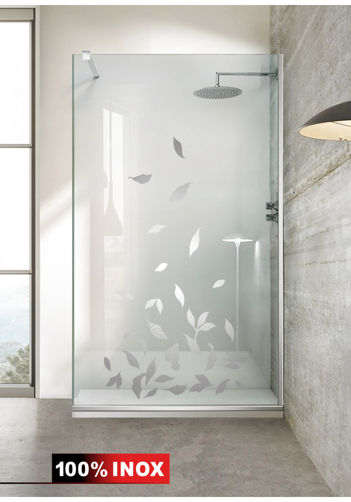 Paravan dus Lyrics sticla clara, culoare sablare: incolor