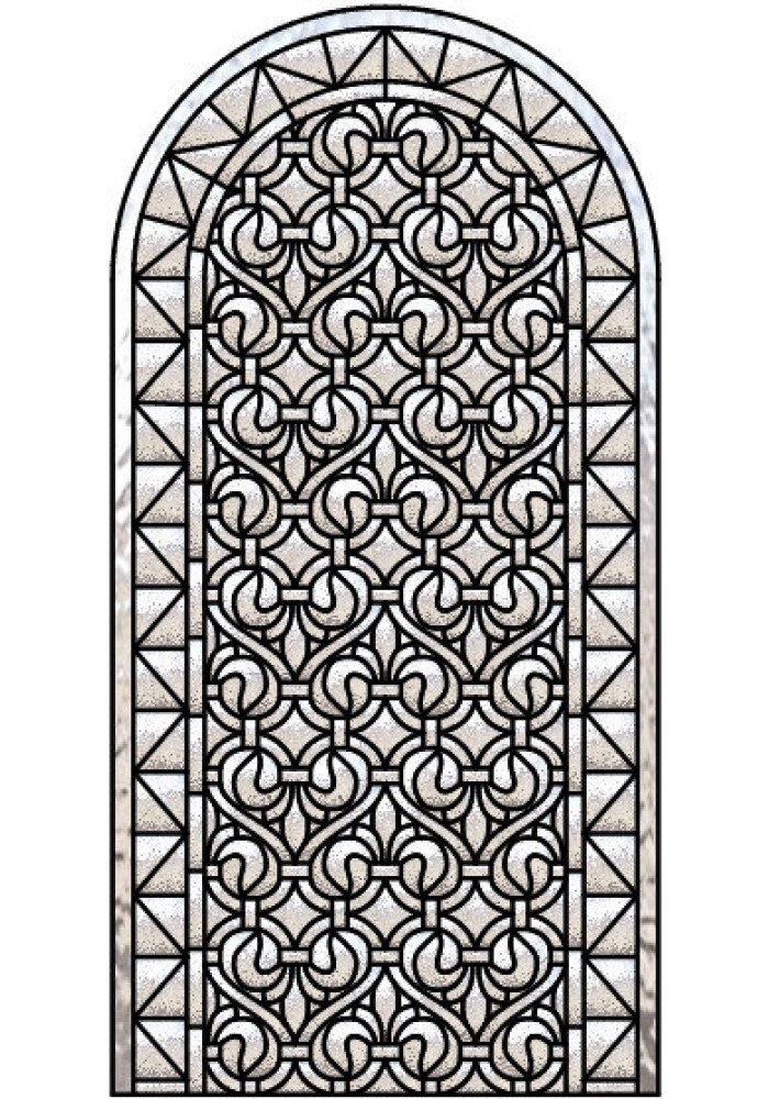 Vitraliu desenat pe sticla catedral