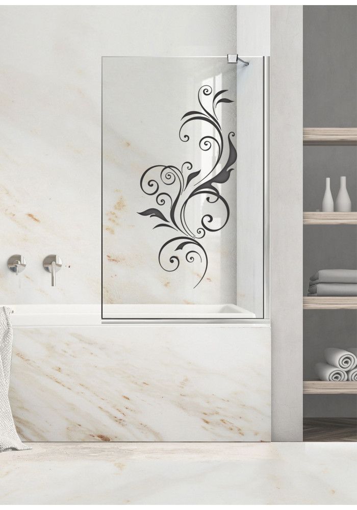 Paravan cada, model Swirly, culoare decor: antracit
