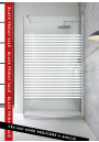Paravan cabina de dus walk-in, (1314) Aqua Roy ® INOX, model Bali incolor, sticla 8 mm, clara securizata, anticalcar