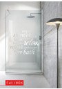 Paravan cabina de dus walk-in, (2202) Aqua Roy ® INOX, model Relax incolor/alb, sticla 8 mm, clara securizata, anticalcar