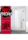 RED019 PARAVAN DUS WALK-IN STICLA CLARA AQUA ROY