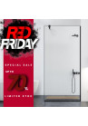 RED019 PARAVAN DUS WALK-IN STICLA CLARA AQUA ROY