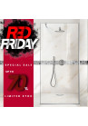 RED015 PARAVAN DUS WALK-IN STICLA CLARA AQUA ROY