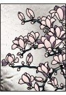 Vitraliu cu magnolii