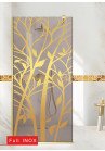 PARAVAN-DUS-WALK-IN-GOLD-WOOD