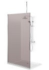 PARAVAN DUS BRONZ FULL INOX