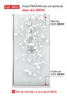 PARAVAN DUS MAT FULL INOX