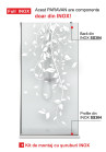 PARAVAN DUS MAT FULL INOX