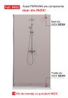 PARAVAN DUS BRONZ FULL INOX