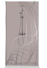 PARAVAN DUS BRONZ FULL INOX