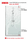 PARAVAN DUS FLOAT FULL INOX