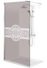 PARAVAN DUS BRONZ  FULL INOX