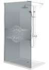 PARAVAN DUS GRI FULL INOX