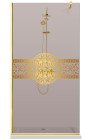 PARAVAN DUS BRONZ FULL INOX AURIU