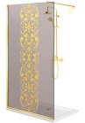 PARAVAN DUS BRONZ FULL INOX AURIU