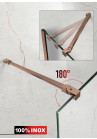 PARAVAN DUS FLOAT FULL INOX COPPER