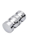 Maner knob tip buton pentru usa sticla INOX 