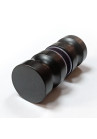Maner knob tip buton pentru usa sticla INOX negru mat