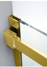 PARAVAN DUS GLISANT FULL INOX AURIU