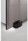 Usa glisanta din sticla bronz  feronerie