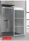 PARAVAN DUS GRI FULL INOX