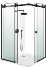 CABINA DUS GLISSANDO DUO NEGRU MAT