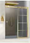 PARAVAN DUS CU USA GLISANTA GRI FULL INOX AURIU