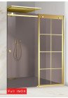 PARAVAN DUS BRONZ FULL INOX AURIU