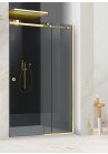 PARAVAN DUS CU USA GLISANTA GRI FULL INOX AURIU