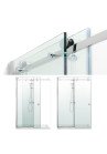 PARAVAN DUS GLISANT FLOAT FULL INOX FERONERIE